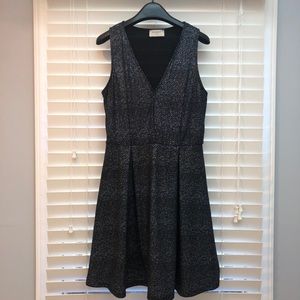 Everly Metallic Blue Dress